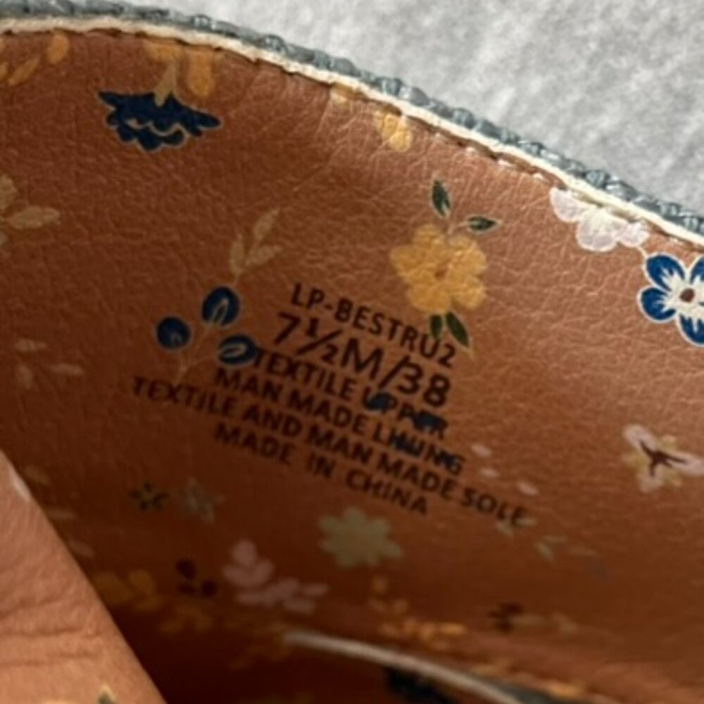 Lucky Brand Blue Slip-on Mules. Never Worn. Size 7.5 US | 38 EU - Picture 9 of 12